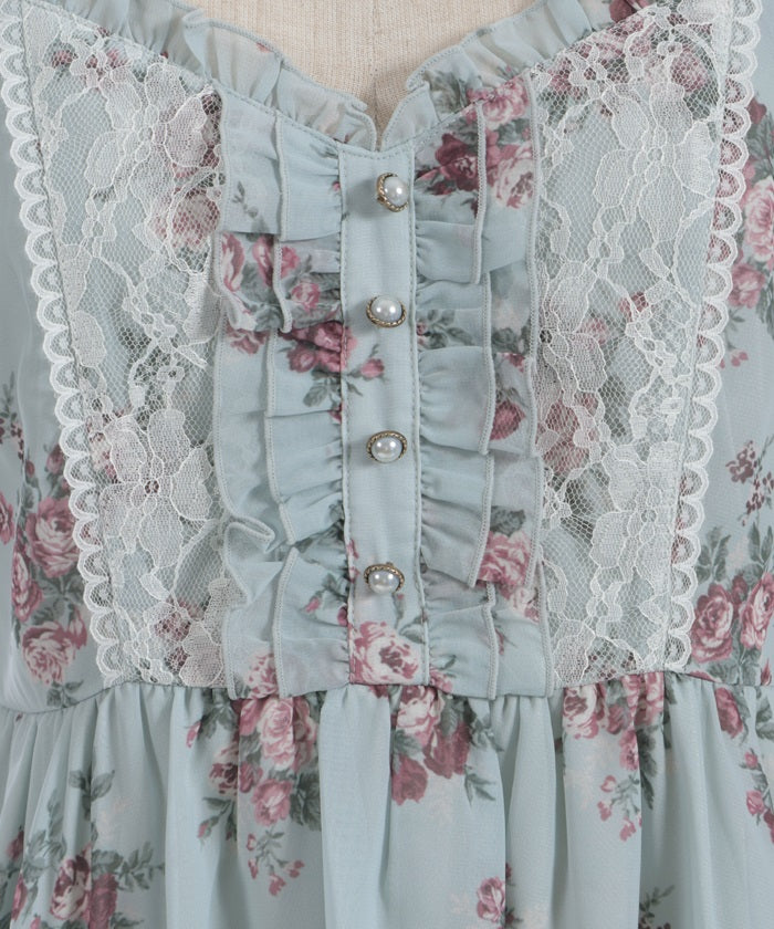 Floral Pattern Camisole Tunic