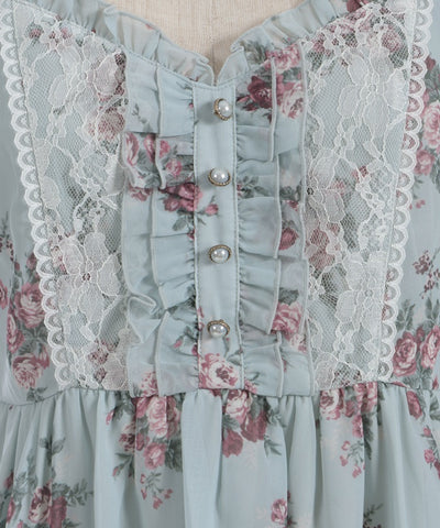 Floral Pattern Camisole Tunic