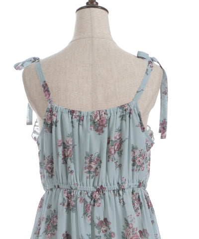 Floral Pattern Camisole Tunic