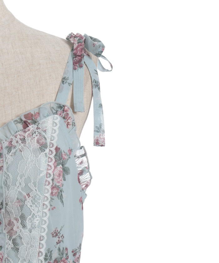 Floral Pattern Camisole Tunic