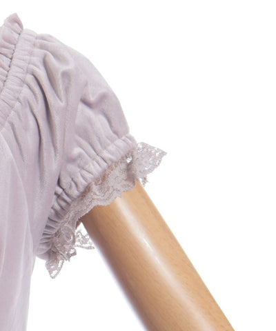 Trois Ribbon Velour Dress