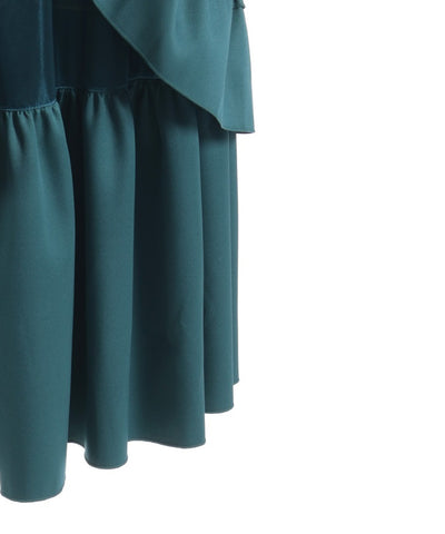 Back Ribbon Frill Jumper Skirt