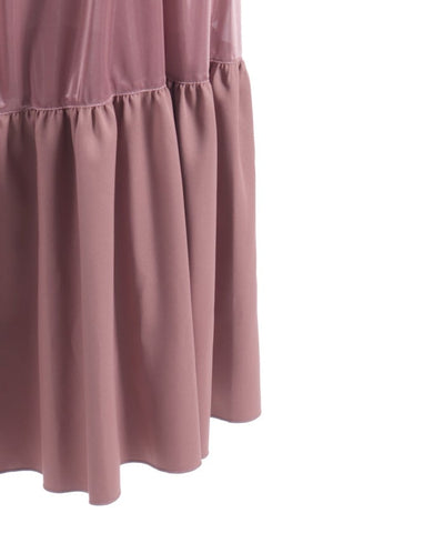 Back Ribbon Frill Jumper Skirt