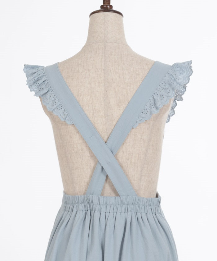 Apron Jumper Skirt with Ribbon – axes femme from JAPAN