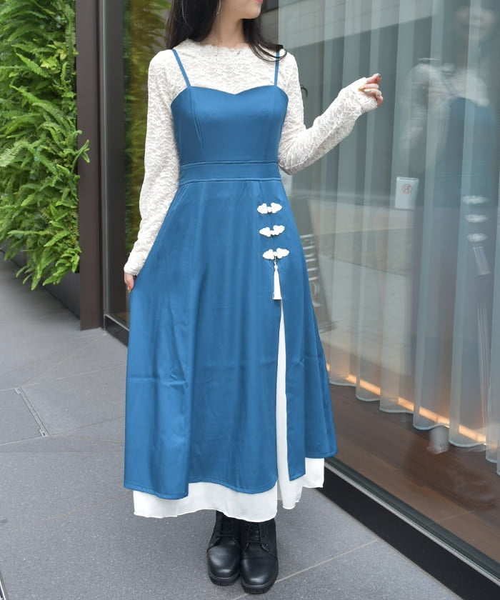 Chinese Style Dress with Tassel axes femme from JAPAN Chinese Style Dress with Tassel axes femme from JAPAN