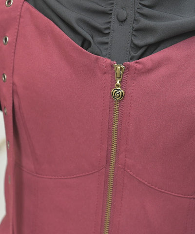Belt Design Irregular Hem Jumper Skirt