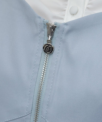 Belt Design Irregular Hem Jumper Skirt