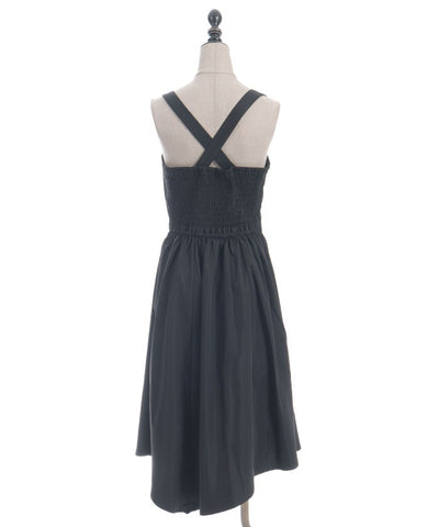 Belt Design Irregular Hem Jumper Skirt