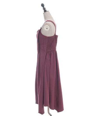 Belt Design Irregular Hem Jumper Skirt