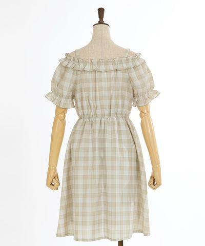 Continuous Ribbon 2-Way Plaid Dress