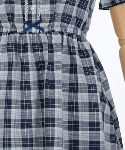 Continuous Ribbon 2-Way Plaid Dress