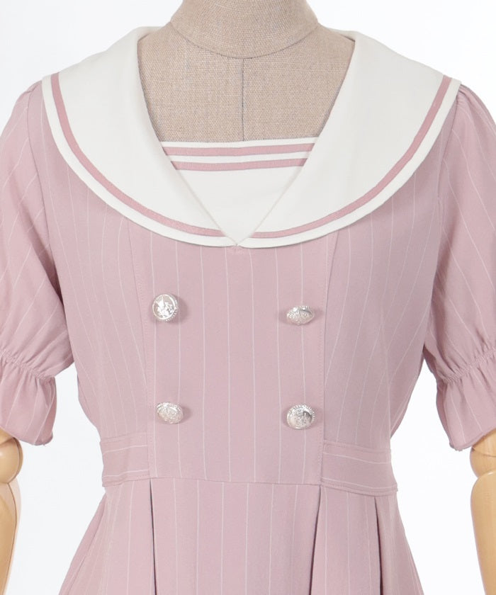 Striped Sailor Dress – axes femme from JAPAN