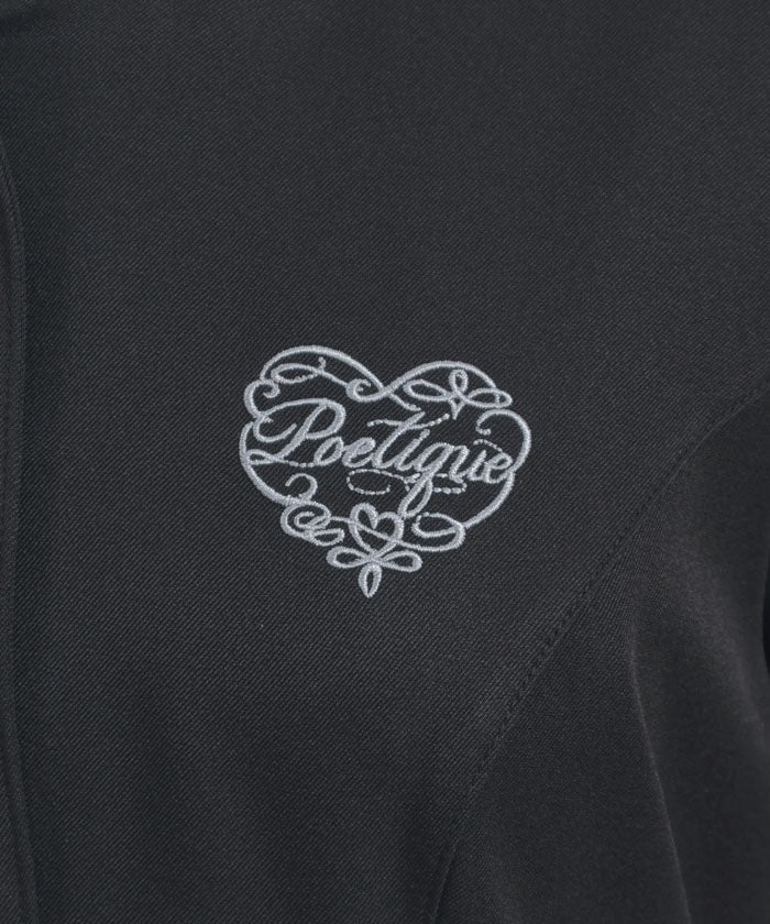 Logo Embroidery Pleated Dress