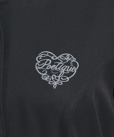 Logo Embroidery Pleated Dress