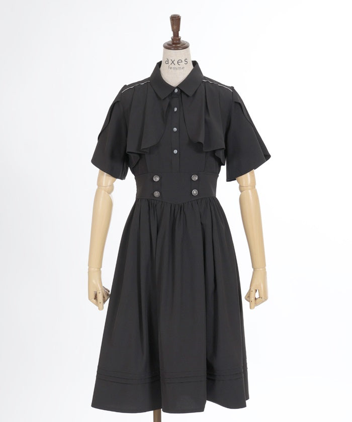 High-Waisted Dress with Chain