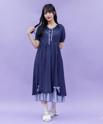 Dolly Frill Long Dress