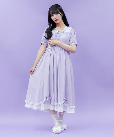 Dolly Frill Long Dress