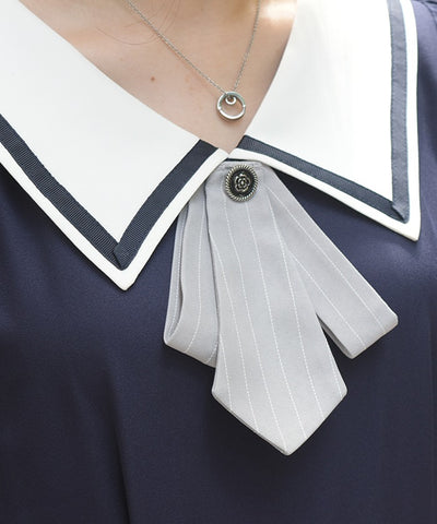 Tie & Sailor Collar Dress