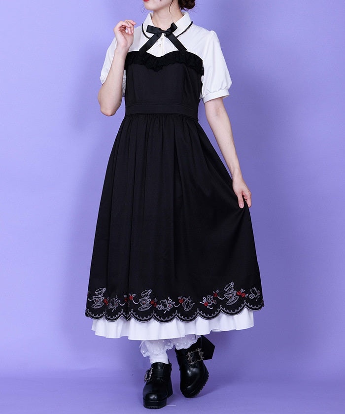 Tea Party Embroidery Dress – axes femme from JAPAN