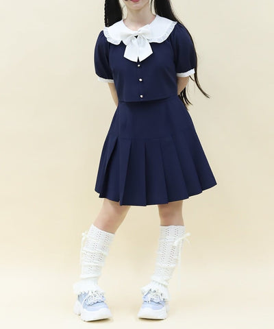 Bicolor Docking Mini Dress