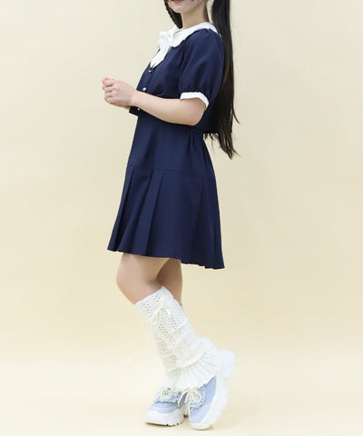 Bicolor Docking Mini Dress