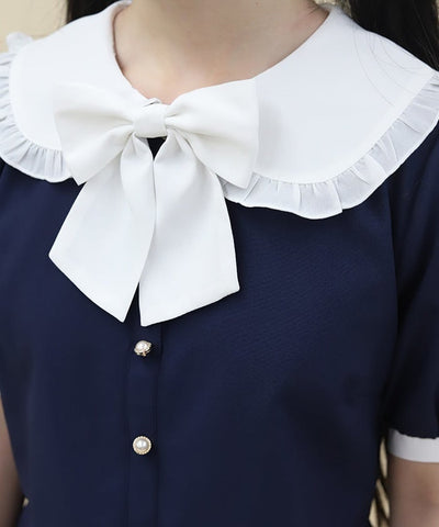 Bicolor Docking Mini Dress