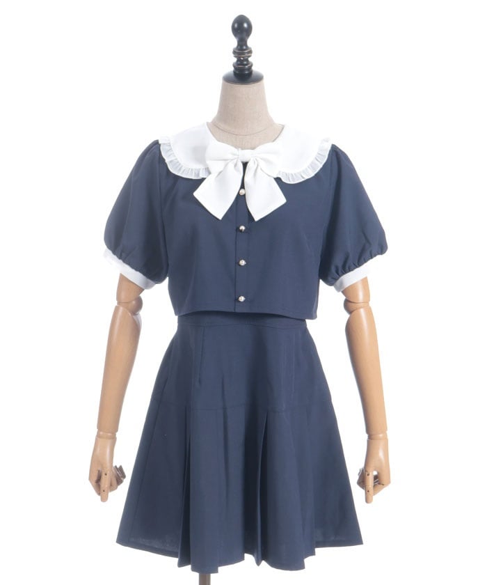 Bicolor Docking Mini Dress