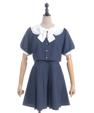 Bicolor Docking Mini Dress