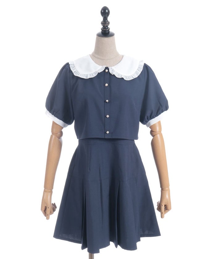 Bicolor Docking Mini Dress