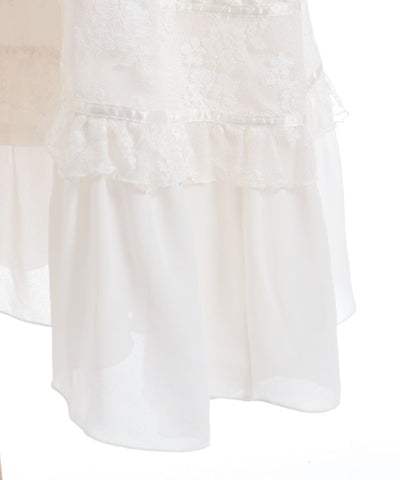 Flare Sleeve Dress with Cameo