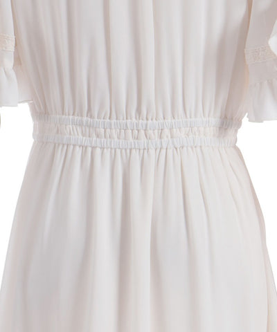 Flare Sleeve Dress with Cameo