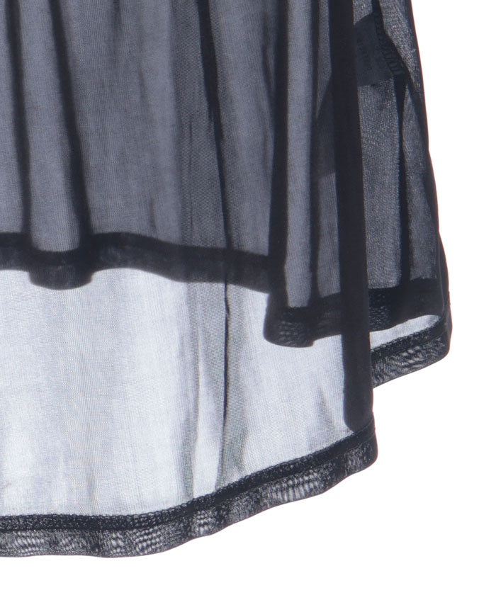 Flare Sleeve Dress with Cameo