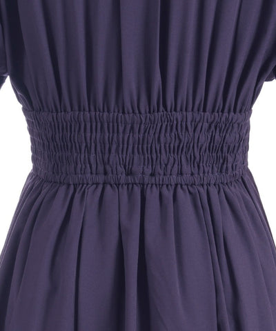 High-Waisted Flap Design Short Sleeve Dress
