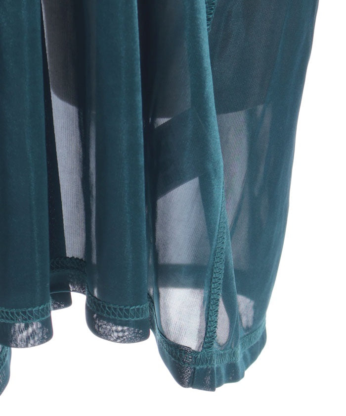High-Waisted Flap Design Short Sleeve Dress