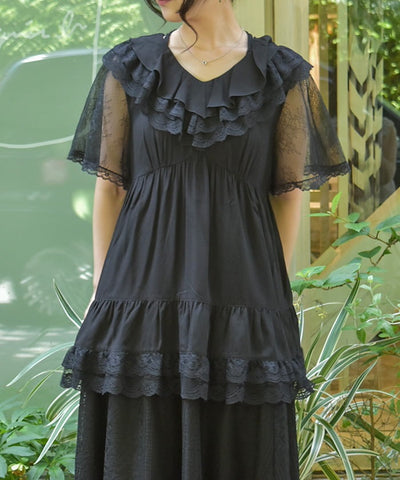 Volume Frill Tunic