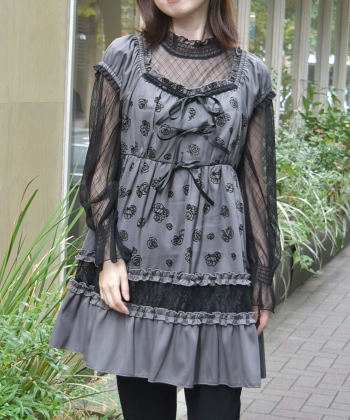 Flocky Rose Tunic
