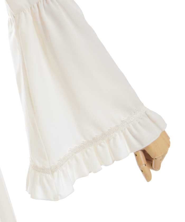 Princess Sleeves Style Ruffle Frill Dress