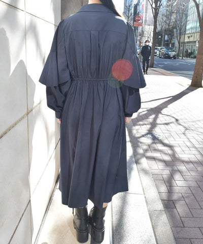 Cape Style Frill Dress