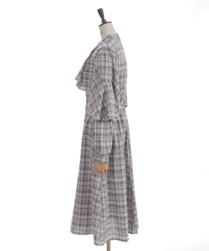 Cape Style Frill Dress