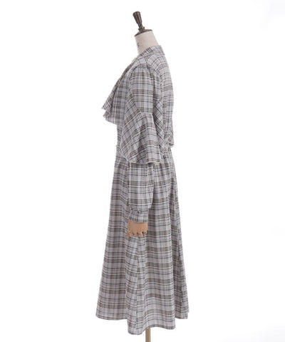 Cape Style Frill Dress