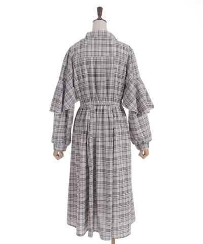 Cape Style Frill Dress