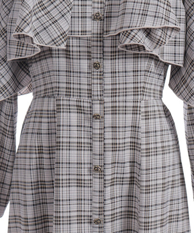 Cape Style Frill Dress