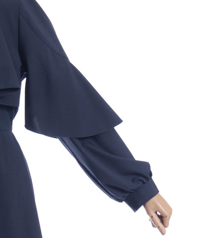 Cape Style Frill Dress