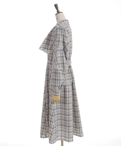 Cape Style Frill Dress