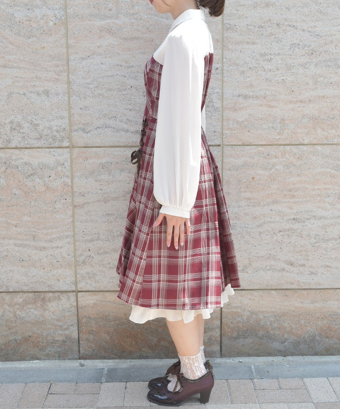 Bustier Design Lace-Up Dress