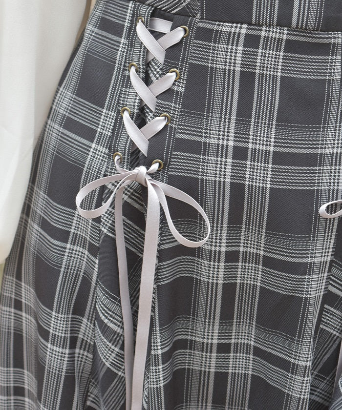 Bustier Design Lace-Up Dress