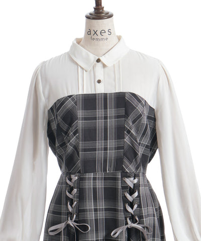 Bustier Design Lace-Up Dress