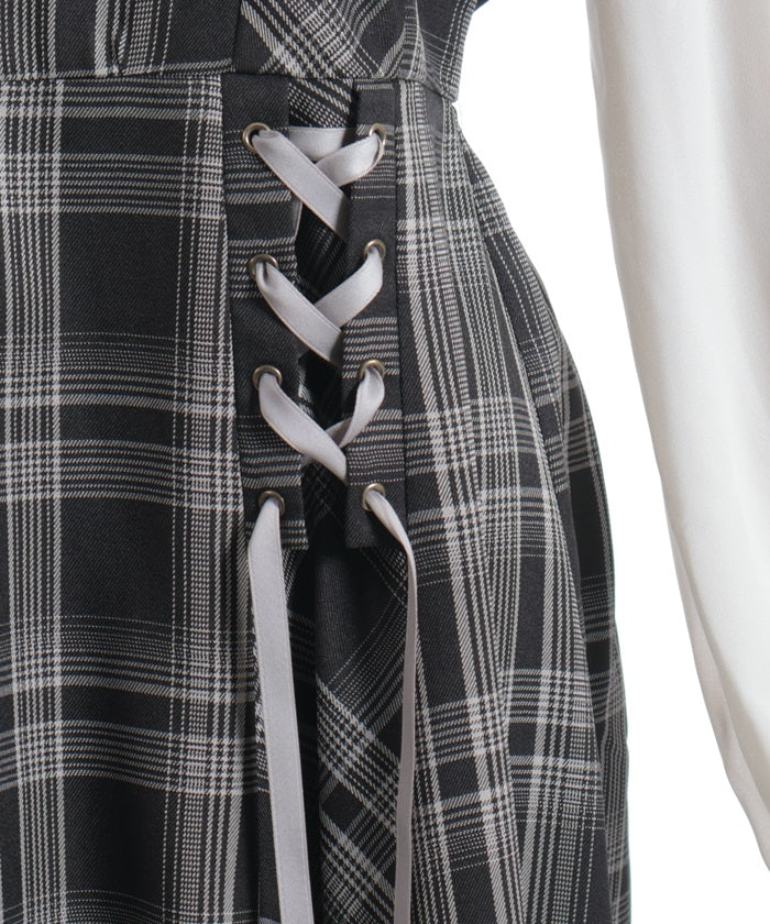 Bustier Design Lace-Up Dress