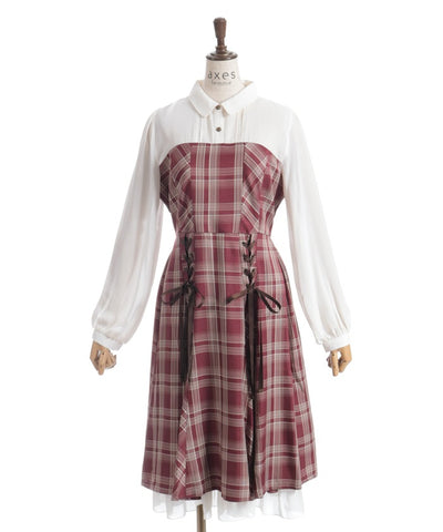 Bustier Design Lace-Up Dress