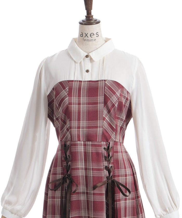 Bustier Design Lace-Up Dress